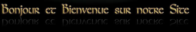 Bonjour et Bienvenue sur notre Site